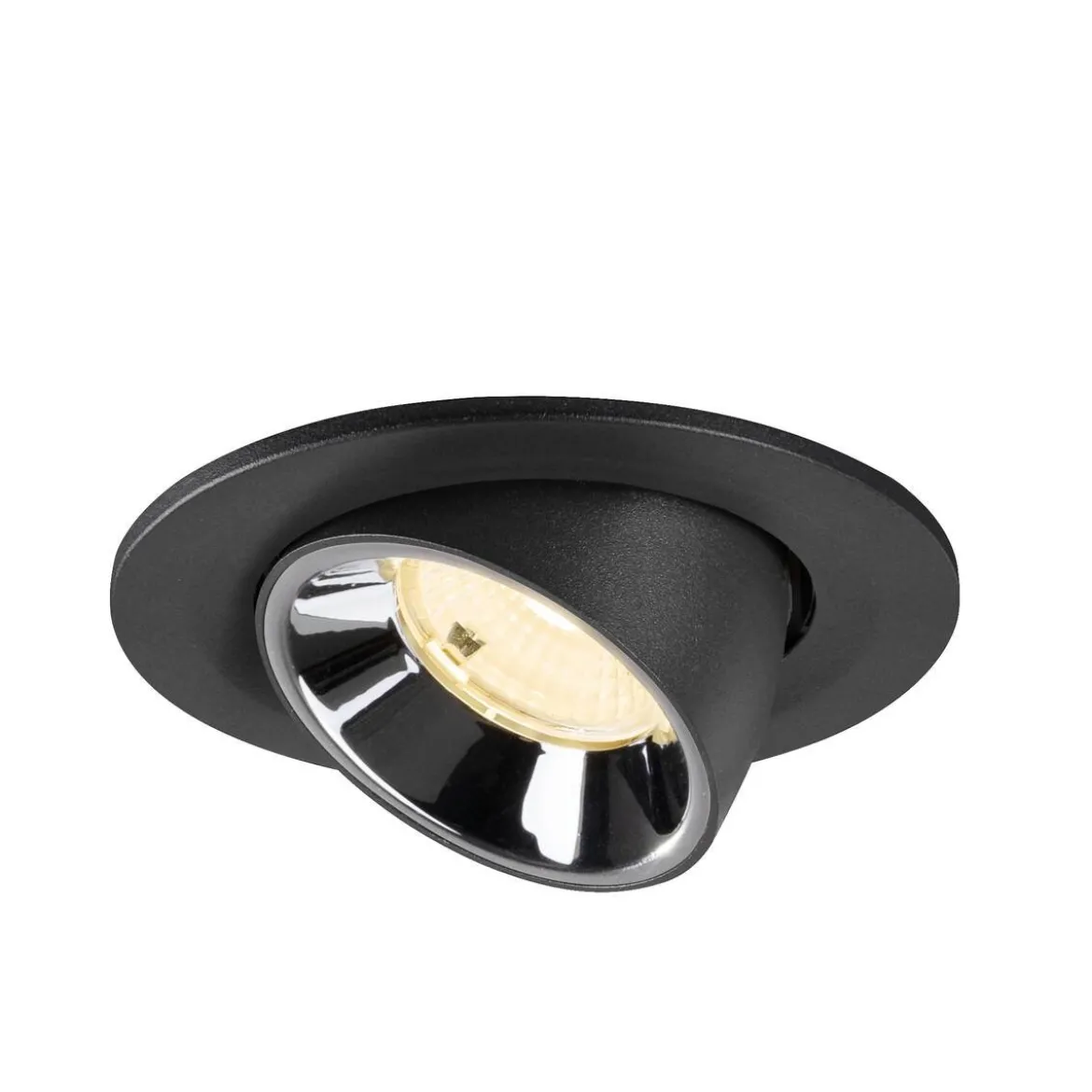 SLV 1009405 NUMINOS® GIMBLE S Deckeneinbauleuchte 3000K 55° schwarz chrom