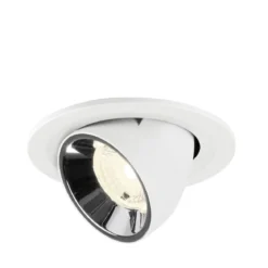 SLV 1009429 NUMINOS® GIMBLE S Deckeneinbauleuchte 4000K 40° weiß chrom