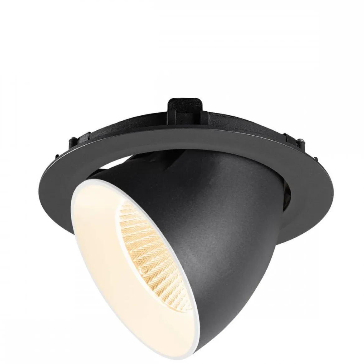 SLV 1009865 NUMINOS® GIMBLE XL Deckeneinbauleuchte 2700K 20° schwarz weiß
