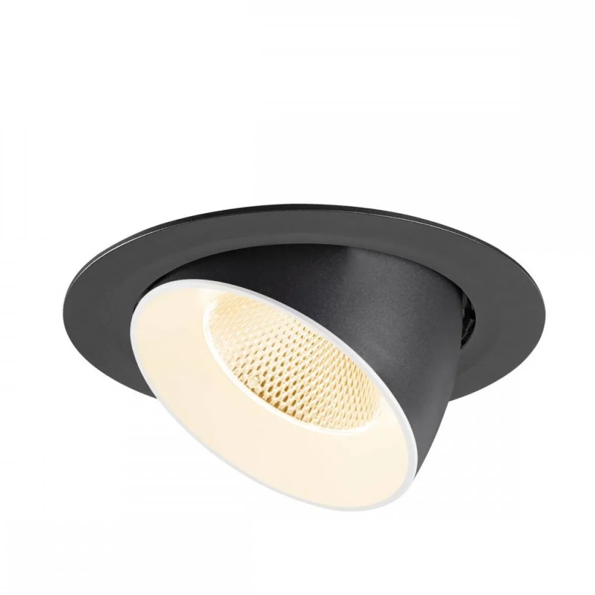 SLV 1009865 NUMINOS® GIMBLE XL Deckeneinbauleuchte 2700K 20° schwarz weiß