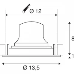 SLV 1003565 NUMINOS MOVE DL M LED Einbauleuchte schwenkbar weiß schwarz 2700K 20°