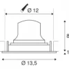 SLV 1003570 NUMINOS MOVE DL M LED Einbauleuchte schwenkbar weiß chrom 2700K 40°
