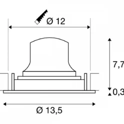 SLV 1009659 NUMINOS® MOVE M Deckeneinbauleuchte 2700K 20° weiß