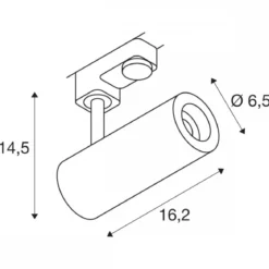 SLV 1004087 NUMINOS PHASE S 3 Phasen System Leuchte weiß 3000K 36°