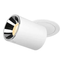 SLV 1007061 NUMINOS® PROJECTOR L Deckeneinbauleuchte 3000K 40° zylindrisch weiß chrom