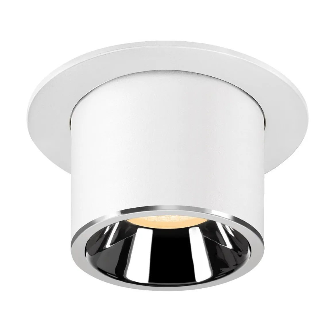 SLV 1007007 NUMINOS® PROJECTOR M Deckeneinbauleuchte 3000K 40° zylindrisch weiß chrom