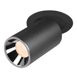 SLV 1006977 NUMINOS® PROJECTOR M Deckeneinbauleuchte 2700K 20° zylindrisch schwarz chrom