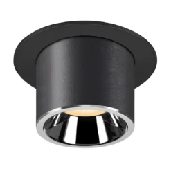 SLV 1006995 NUMINOS® PROJECTOR M Deckeneinbauleuchte 3000K 20° zylindrisch schwarz chrom