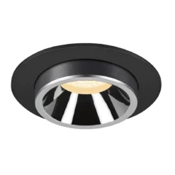 SLV 1006995 NUMINOS® PROJECTOR M Deckeneinbauleuchte 3000K 20° zylindrisch schwarz chrom