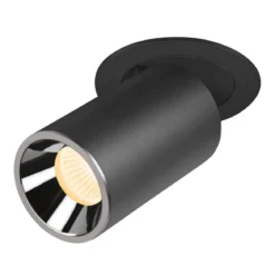 SLV 1006998 NUMINOS® PROJECTOR M Deckeneinbauleuchte 3000K 40° zylindrisch schwarz chrom