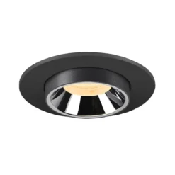 SLV 1006941 NUMINOS® PROJECTOR S Deckeneinbauleuchte 3000K 20° zylindrisch schwarz chrom