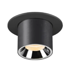 SLV 1006941 NUMINOS® PROJECTOR S Deckeneinbauleuchte 3000K 20° zylindrisch schwarz chrom