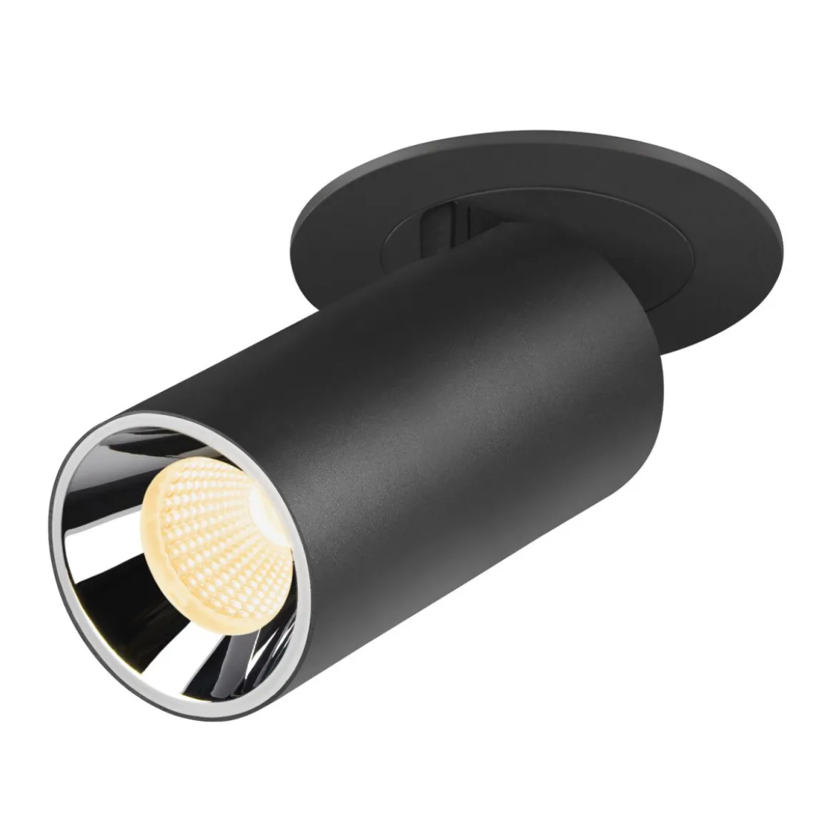 SLV 1006941 NUMINOS® PROJECTOR S Deckeneinbauleuchte 3000K 20° zylindrisch schwarz chrom