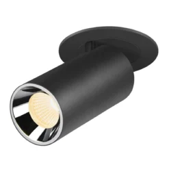 SLV 1006944 NUMINOS® PROJECTOR S Deckeneinbauleuchte 3000K 40° zylindrisch schwarz chrom
