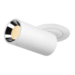 SLV 1006953 NUMINOS® PROJECTOR S Deckeneinbauleuchte 3000K 40° zylindrisch weiß chrom