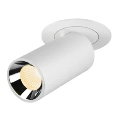 SLV 1006953 NUMINOS® PROJECTOR S Deckeneinbauleuchte 3000K 40° zylindrisch weiß chrom