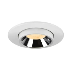SLV 1006953 NUMINOS® PROJECTOR S Deckeneinbauleuchte 3000K 40° zylindrisch weiß chrom
