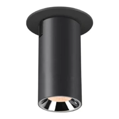 SLV 1006923 NUMINOS® PROJECTOR S Deckeneinbauleuchte 2700K 20° zylindrisch schwarz chrom