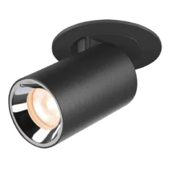 SLV 1006875 NUMINOS® PROJECTOR XS Deckeneinbauleuchte 2700K 55° zylindrisch schwarz chrom