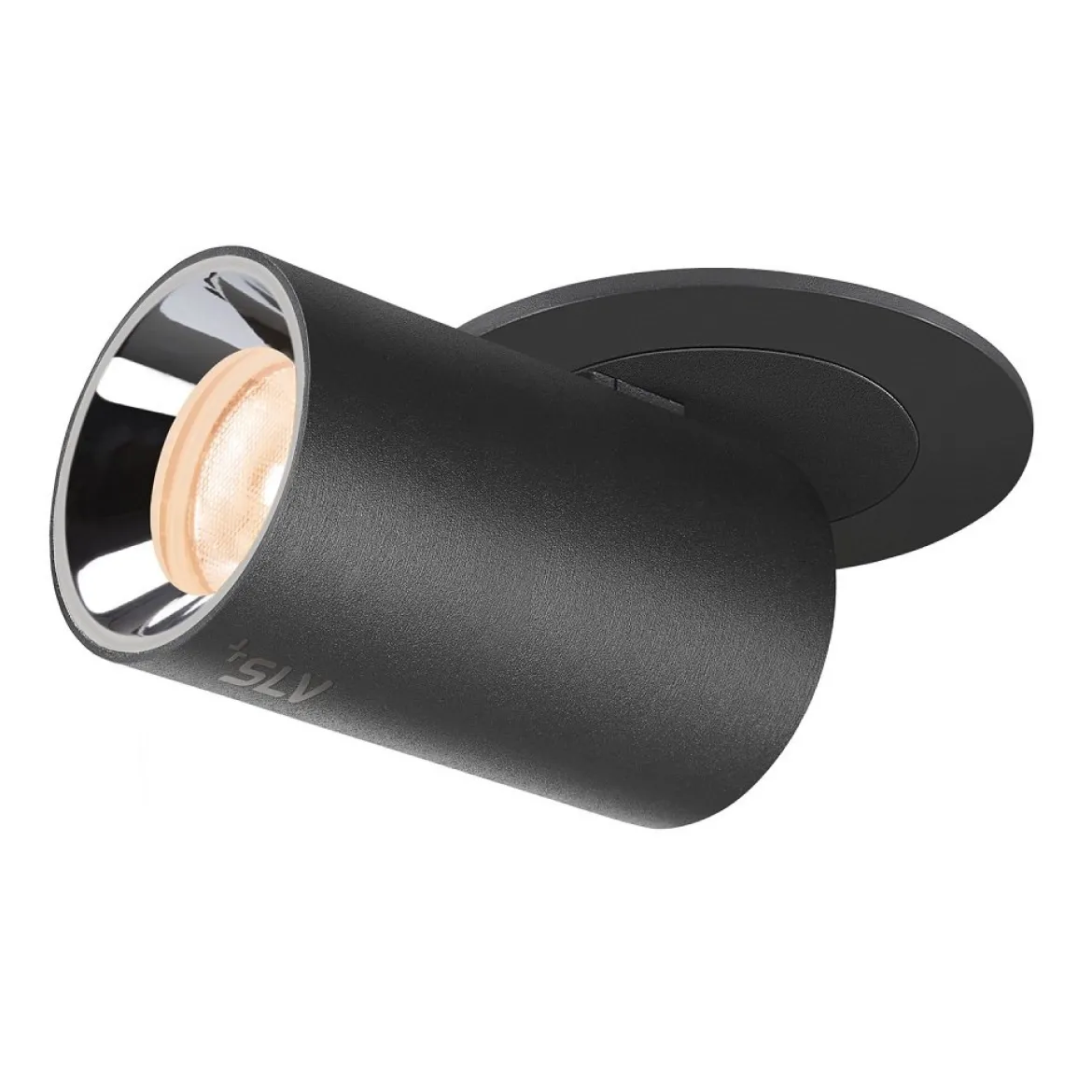 SLV 1006875 NUMINOS® PROJECTOR XS Deckeneinbauleuchte 2700K 55° zylindrisch schwarz chrom