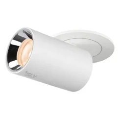 SLV 1006884 NUMINOS® PROJECTOR XS Deckeneinbauleuchte 2700K 55° zylindrisch weiß chrom
