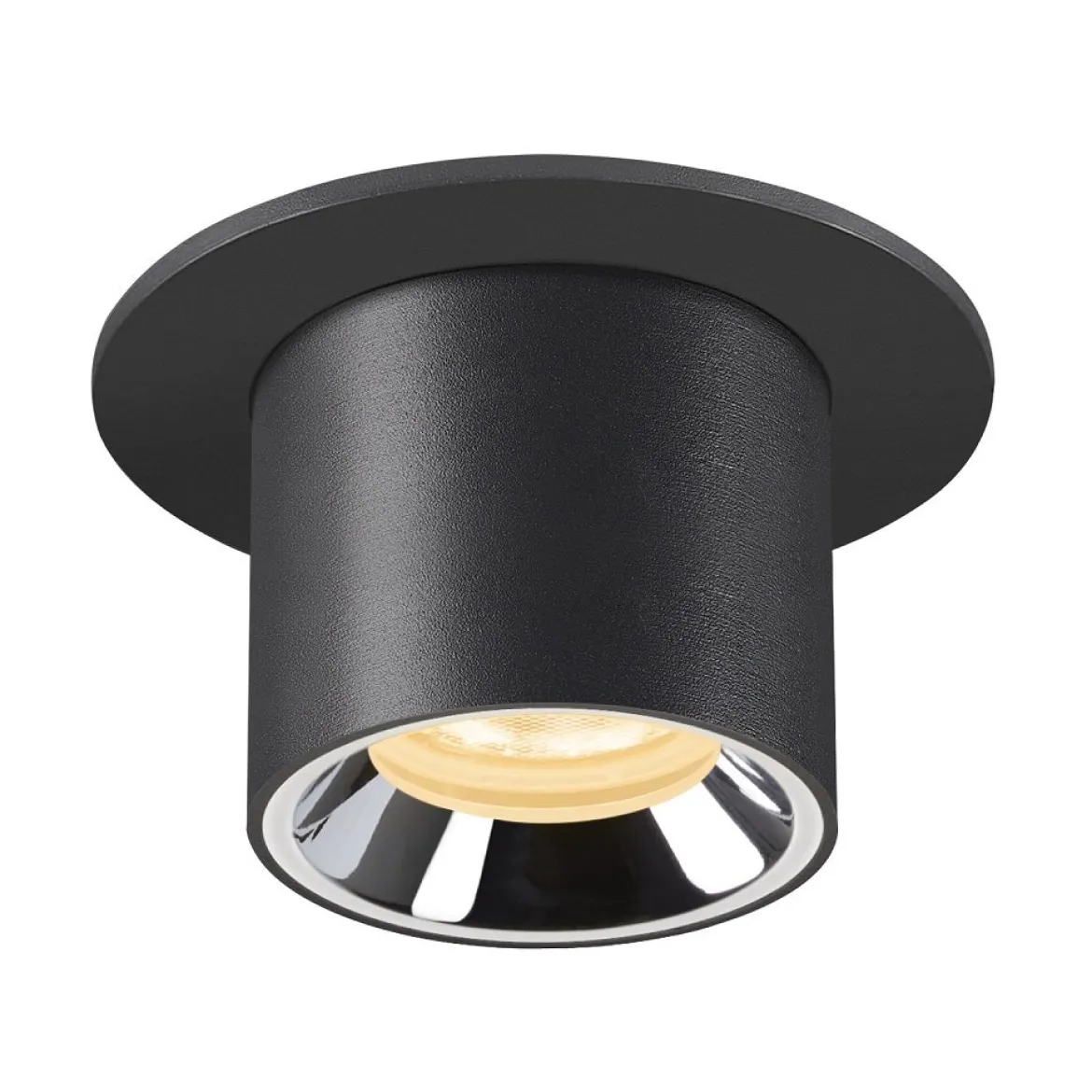 SLV 1006893 NUMINOS® PROJECTOR XS Deckeneinbauleuchte 3000K 55° zylindrisch schwarz chrom