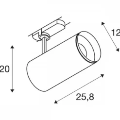 SLV 1005726 NUMINOS® XL PHASE 3 Phasen Spot weiß schwarz 36W 2700K 24°