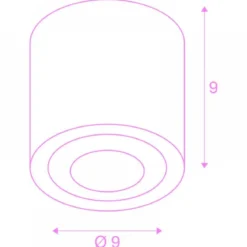 SLV 1004666 OCULUS CL LED Deckenaufbauleuchte schwarz DIM-TO-WARM 2000-3000K