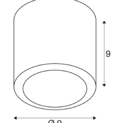 SLV 1008618 OCULUS Deckenaufbauleuchte rund 2000-3000K 11W Dim-to-Warm dunkel bronze