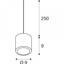 SLV 1004673 OCULUS PD LED Pendelleuchte single weiß DIM-TO-WARM 2000-3000K