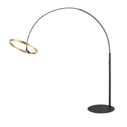 SLV 1006350 One Bow FL LED Stehleuchte schwarz messing CCT