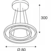 SLV 1004768 ONE DOUBLE PD DALI UP DOWN LED Pendelleuchte weiß CCT switch 3000 4000K