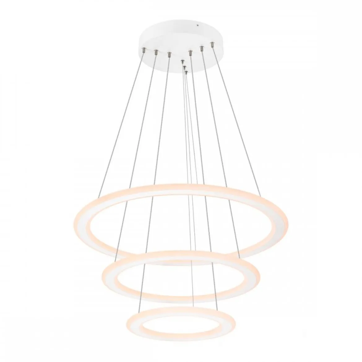 SLV 1007702 ONE FLAT Pendelleuchte triple 80cm 2700K 3000K DALI Touch weiß
