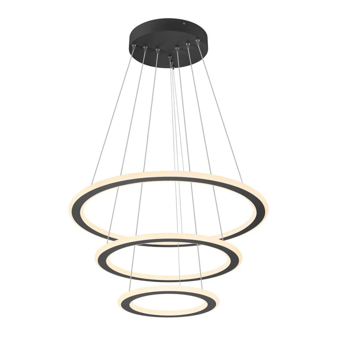 SLV 1007701 ONE FLAT Pendelleuchte triple 80cm 2700K 3000K DALI Touch schwarz