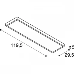 SLV 1003053 PANEL DALI LED Deckenaufbauleuchten 1200x300mm weiß 4000K