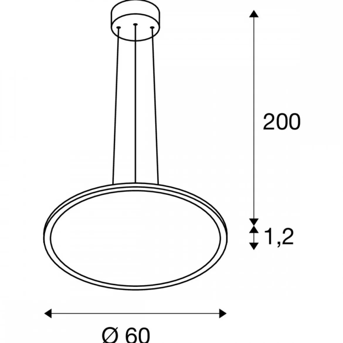 SLV 1010428 PANEL 60 Pendelleuchte DALI2 CCT 90° grau