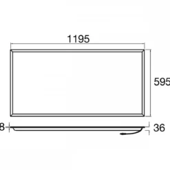 SLV 1010120 PANEL P 1200x600 60 830 WB UGR19 ML DALI WH