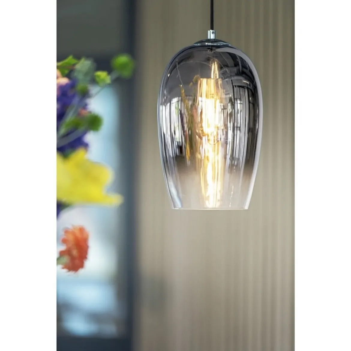 SLV 1006398 Pantilo Oval PD Pendelleuchte E27 chrom