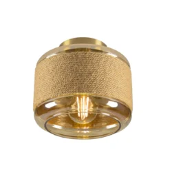 SLV 1007592 PANTILO ROPE 19 Wand- und Deckenaufbauleuchte zylindrisch E27 gold