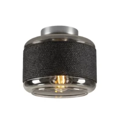 SLV 1007593 PANTILO ROPE 19 Wand- und Deckenaufbauleuchte zylindrisch E27 silber