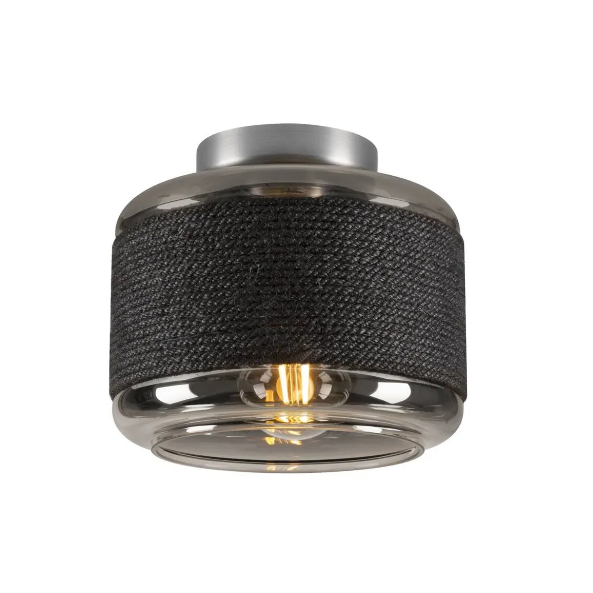 SLV 1007593 PANTILO ROPE 19 Wand- und Deckenaufbauleuchte zylindrisch E27 silber