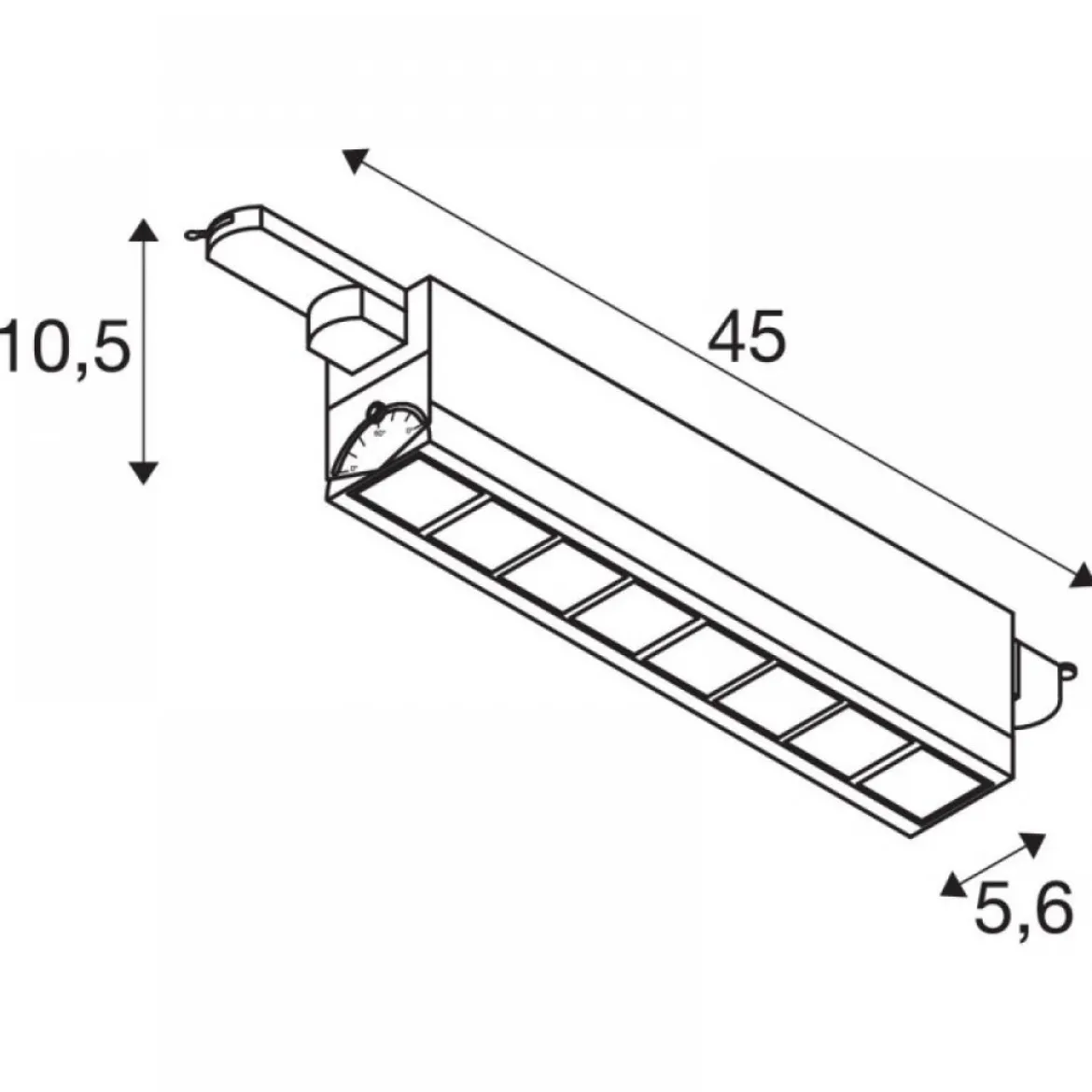 SLV 1004691 3-Phasen System Leuchte Dali SIGHT MOVE weiß 3000K dimmbar