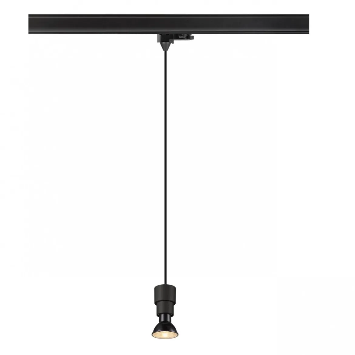 SLV 1008210 PURI 2.0 Basic 3-Phasen Pendelleuchte ohne Schirm GU10 max. 6W schwarz
