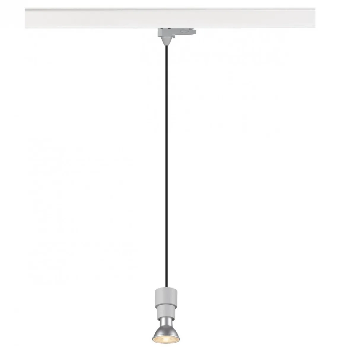 SLV 1008212 PURI 2.0 Basic 3-Phasen Pendelleuchte ohne Schirm GU10 max. 6W grau