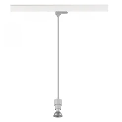 SLV 1008212 PURI 2.0 Basic 3-Phasen Pendelleuchte ohne Schirm GU10 max. 6W grau