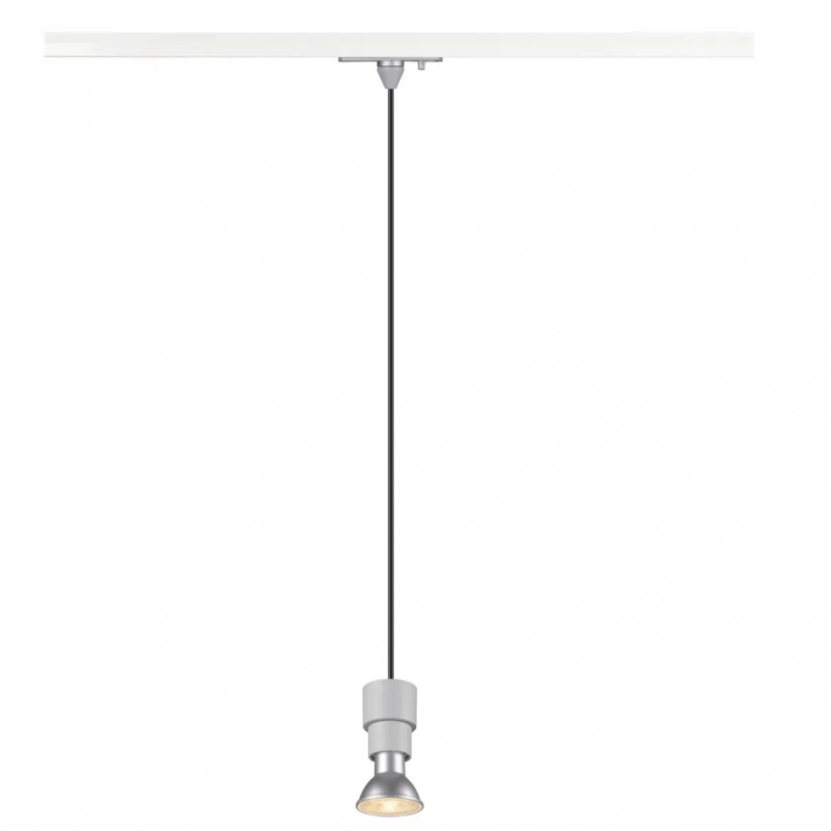 SLV 1008209 PURI 2.0 Basic 1-Phasen Pendelleuchte ohne Schirm GU10 max. 6W grau