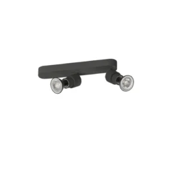 SLV 1008233 PURI 2.0 Basic Wand- und Deckenleuchte 2-flammig ohne Schirm schwarz GU10