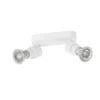 SLV 1008240 PURI 2.0 Basic Wand- und Deckenleuchte long 2-flammig ohne Schirm weiß GU10