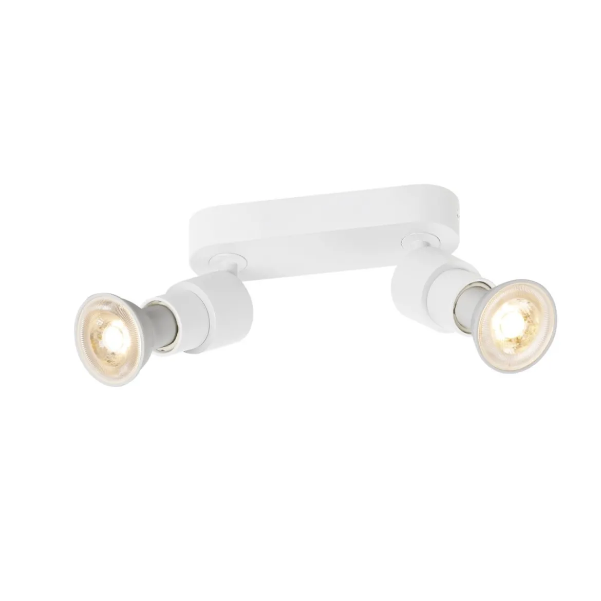 SLV 1008240 PURI 2.0 Basic Wand- und Deckenleuchte long 2-flammig ohne Schirm weiß GU10