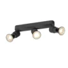 SLV 1008235 PURI 2.0 Basic Wand- und Deckenleuchte long 3-flammig ohne Schirm schwarz GU10